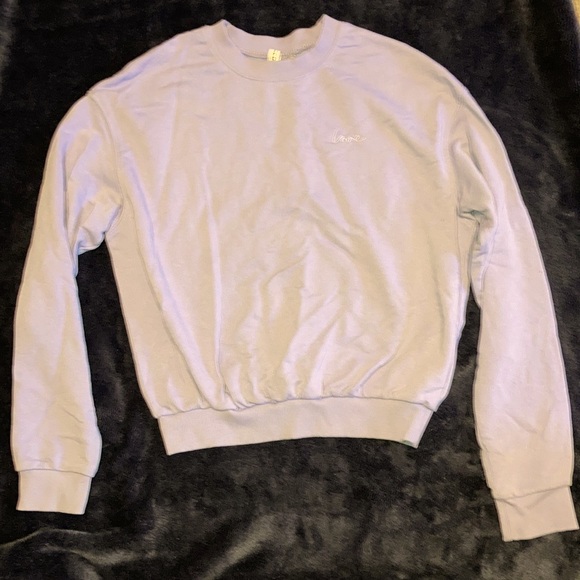 Bundle or Discount!  Purple Sweatshirt with Love embroidered in top corner - Picture 1 of 4